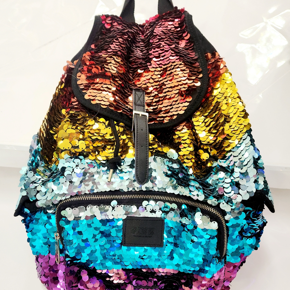 2012 VS PINK Limited Edition Multicolor Sequins Backpack!